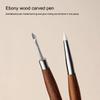1Pcs Double Headed Nail Art Brush Wood Silicone Pen Embossing Painting Mixing Pen Diy Manicure Tool Multifunctional