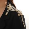 Men's Oversized Domineering Glitter Rhinestone Tiger Brooch Fashion Shawl Animal Pin Suit Women's Coat Accessories