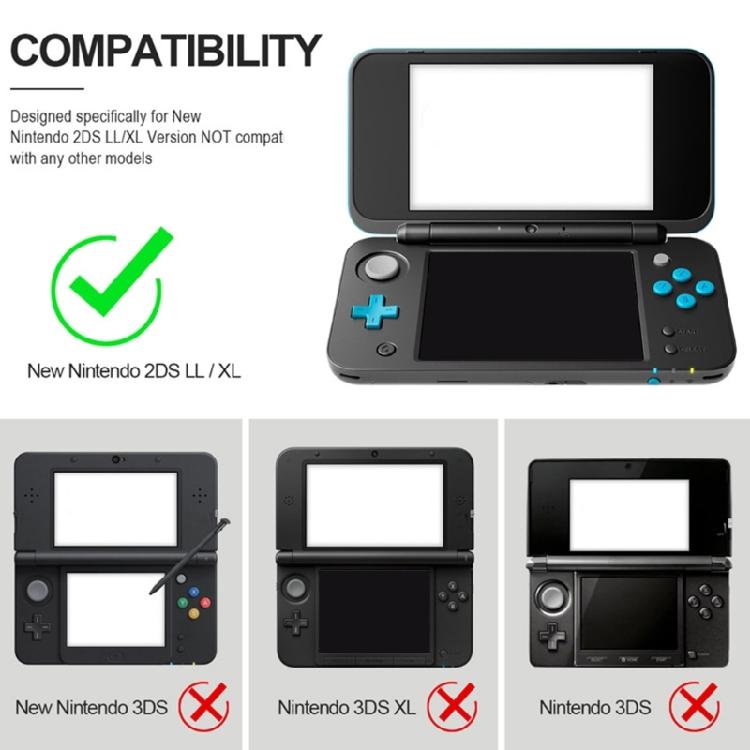 Anti-fall Transparent Gaming PC Case Protections Shell for New 2DS XL LL Console