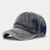 Trendy Brand Fashion Ripped Cap Women's Face Small Soft Top Baseball Cap Literary Retro Visor Men's Hat