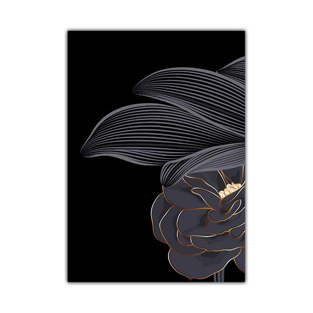 

Премиум-украшение с черным фоном и цветущими цветами в Пномпене, настенная живопись на холсте, постеры и принты, фотографии 21*30cm