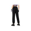 Li Ning Fitness Series Solid Color Casual Loose Breathable Knitted Sports Pants Women bottoms Black AKLU134-4