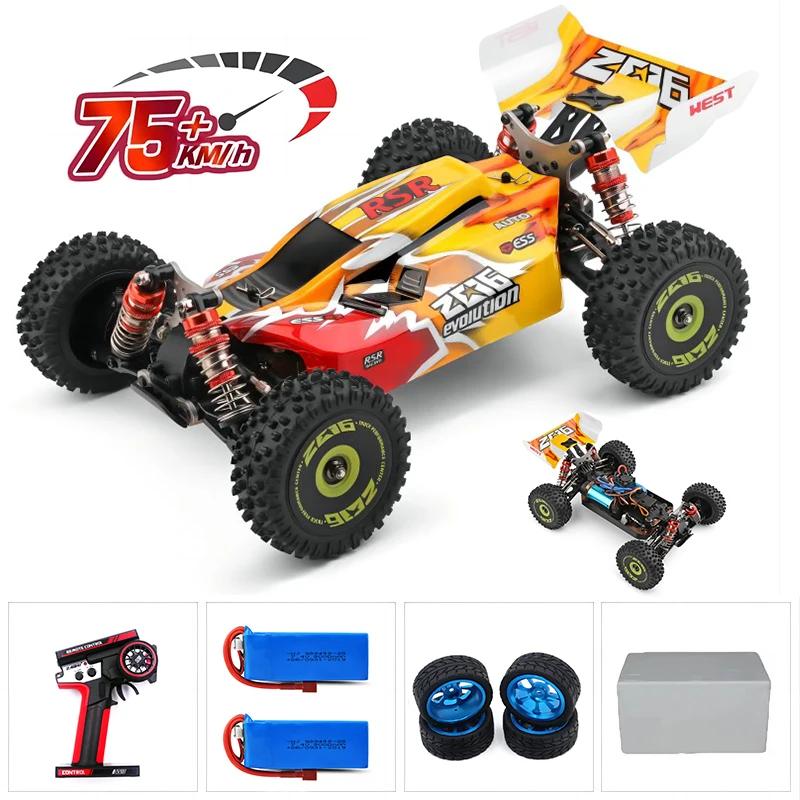 WLtoys 144010 75KM/H 2.4G RC Car Brushless 4WD Electric High Speed Off-Road Remote Control Drift Toys for Children Racing
