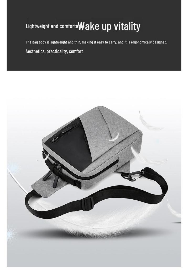 2025 Autumn Men's Stylish Chest Bag - Trendy Sling Bag for Business and Outdoor Travel
