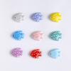 Kawaii Fish Ceramic Beads Colorful Wave Point DIY Jewelry Making Craft Straight Hole Double-sided Spacer Beads Necklace Earring