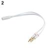 3.5mm AUX Audio Mic kabel splittera słuchawki adapter do słuchawek żeński na 2 męskie