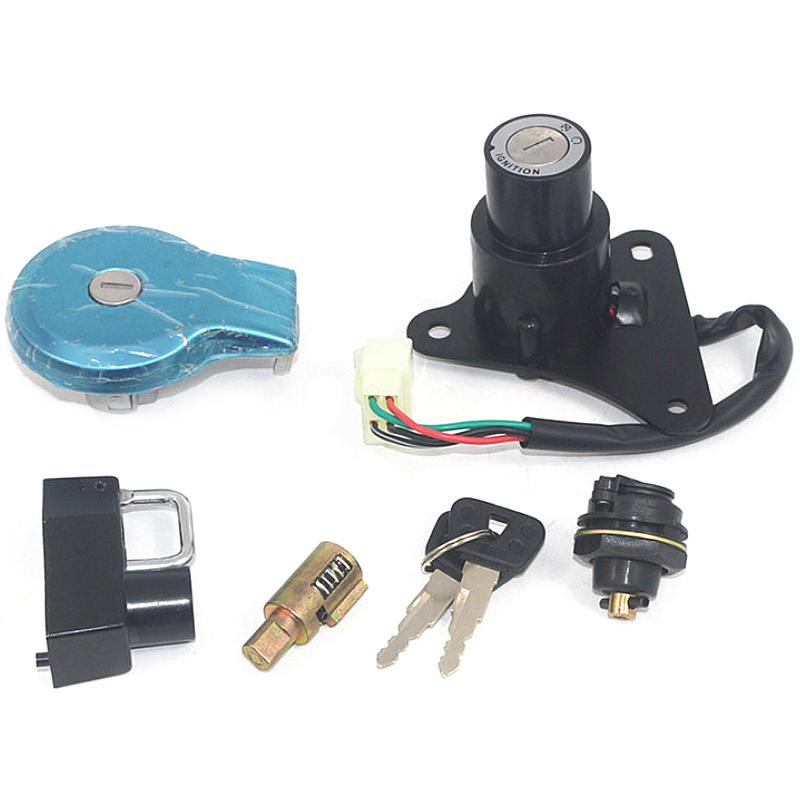 Ignition Switch Fuel Gas Cap Seat Steering Lock Helmet Lock Key Set T For Yamaha Virago XV 125 250 240 535 ZY125-2 XV125