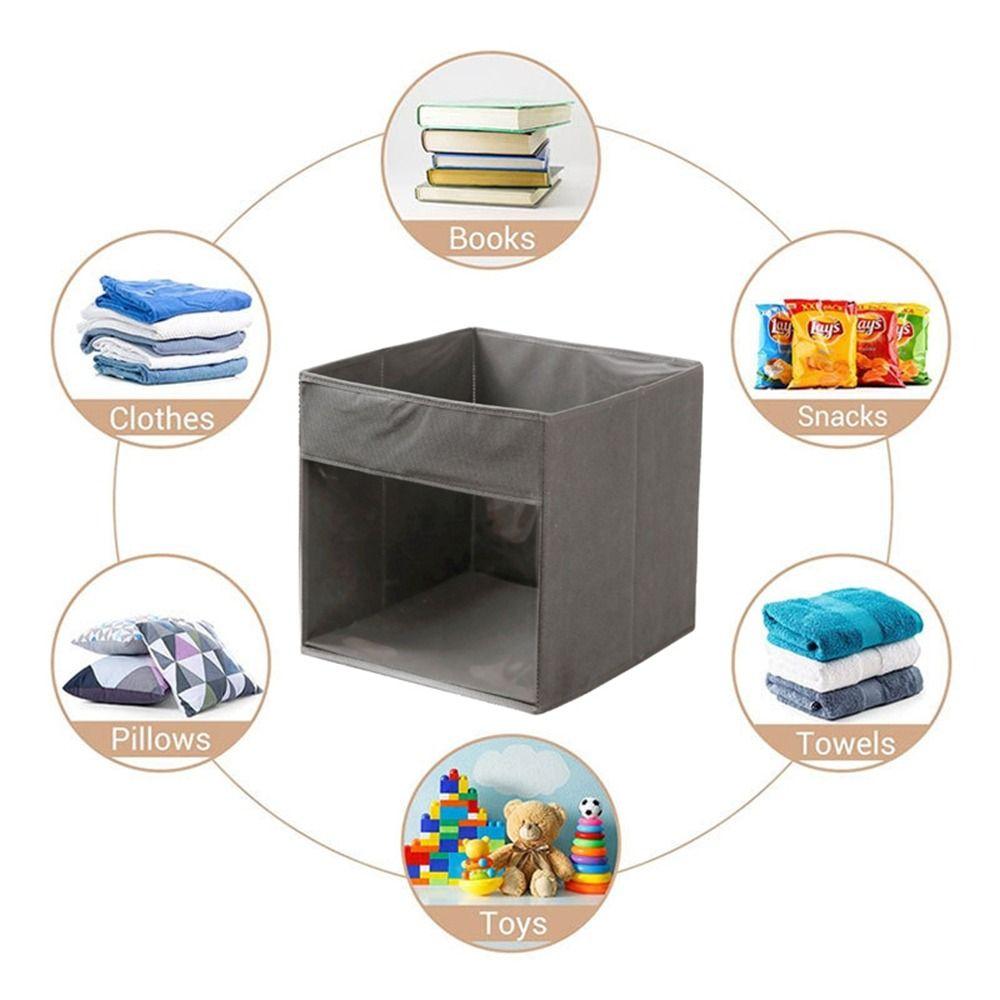 Large Capacity Book Storage Bag Non-woven Fabric Toy Organizer  Living Room