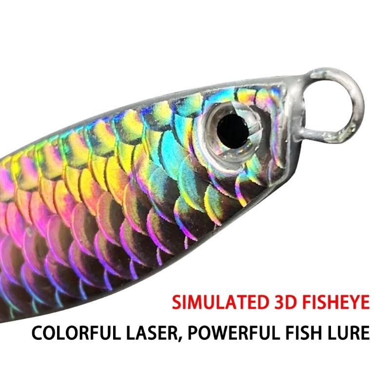 5Pcs Metal Cast Jigging Spoon Lures with Treble Hook Spinner Baits 10g/20g Casting Jig Sinking Fishing Baits Spinnerbait