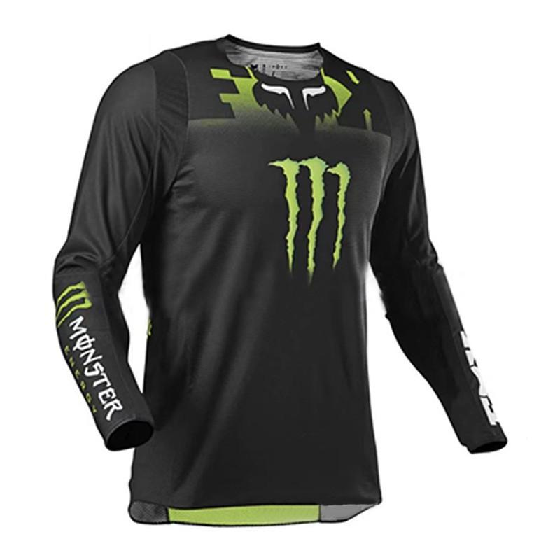 Mens Long Sleeve Mountain Bike Jersey Cycling Shirt Breathable Quick-Dry Trail Riding Top