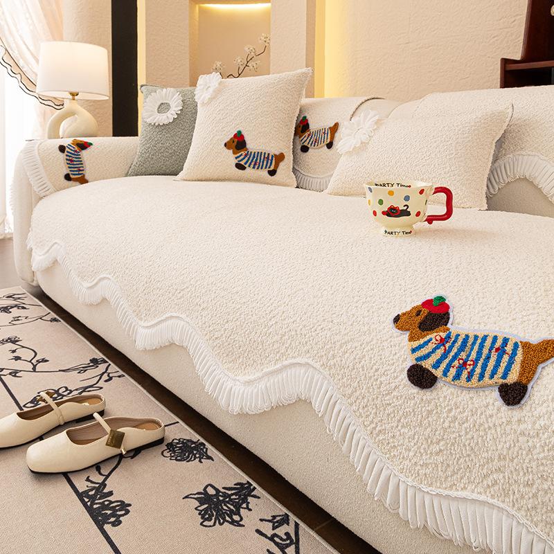 Special-Shaped Sofa Cushion  New Four-Season Universal Combination Sofa Seat Cushion One-Piece Sofa Cover Seat Cushion