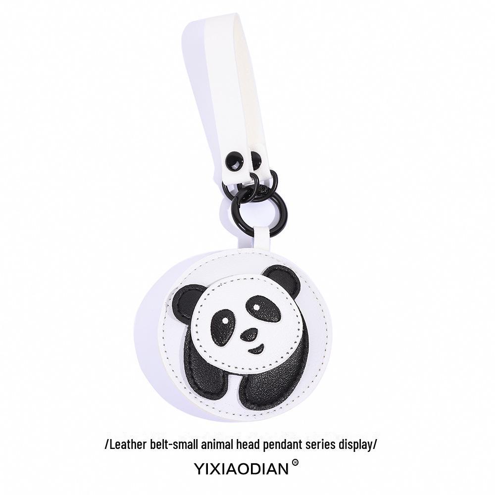  ميدالية مفاتيح بتصميم باندا شيبا إينو أسد جلد PU لطيف إبداعي للحقائب