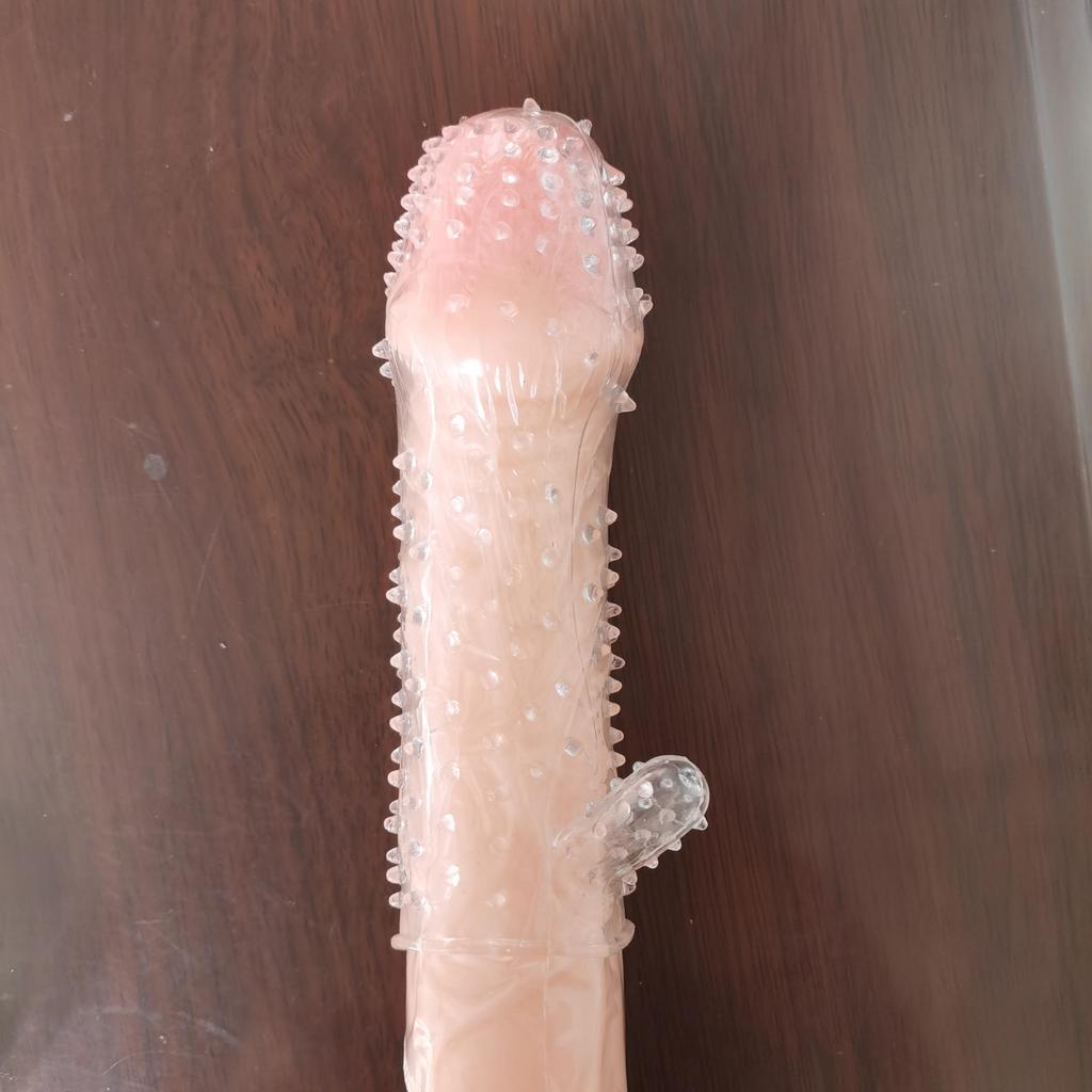 4 Styles Wolf Tooth Crystal Penis Lengthening Time-lapse Exercise Sex Products Couple Toys Large Particles G-spot Stimulation Male Condom Soft Fit