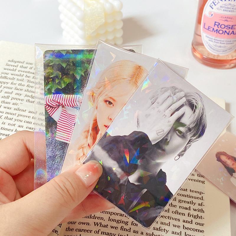10/50pcs Kpop Photocard Holder Idol Card Collect Book Photo Paper Jam Blank Paper Idol Card Protector Kpop Photocard Sleeve