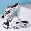 Fashion Men Casual EVA Soft Sole Slippers Trend Thick Platform Outdoor Beach Shoes Couple Indoor Home Slides Bathroom Non-slip Slides