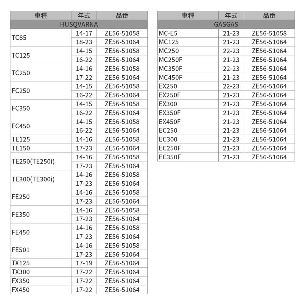 ZETA RACING WP Rear Suspension Gas Flat Converts to American Style F4256 Part by Dirt Freak Valve, Type, Valve, (Formerly Number ZE56-51064)