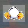 Funny Duck Butt Car Sticker Reflective Vinyl Decal for Gas Cap Door Motorcycle Helmet Waterproof Automotive Exterior Decor