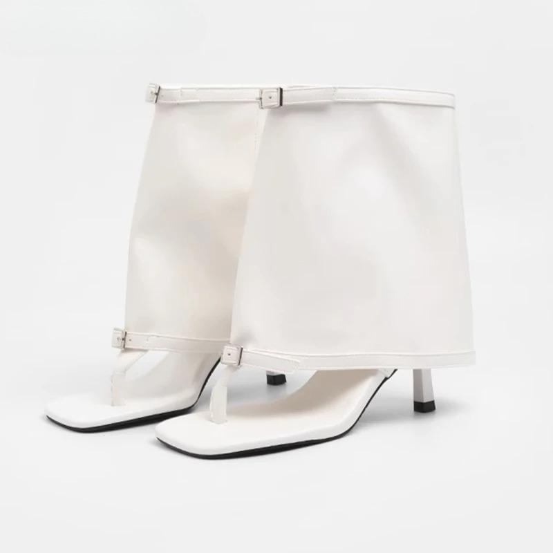 Fashion High Heels Sandals Women Ankle Cool Boots Sandals Clip Toe Shoes Trend 2025 Summer New Woman Pumps Dress Slides Mujer Sandalias