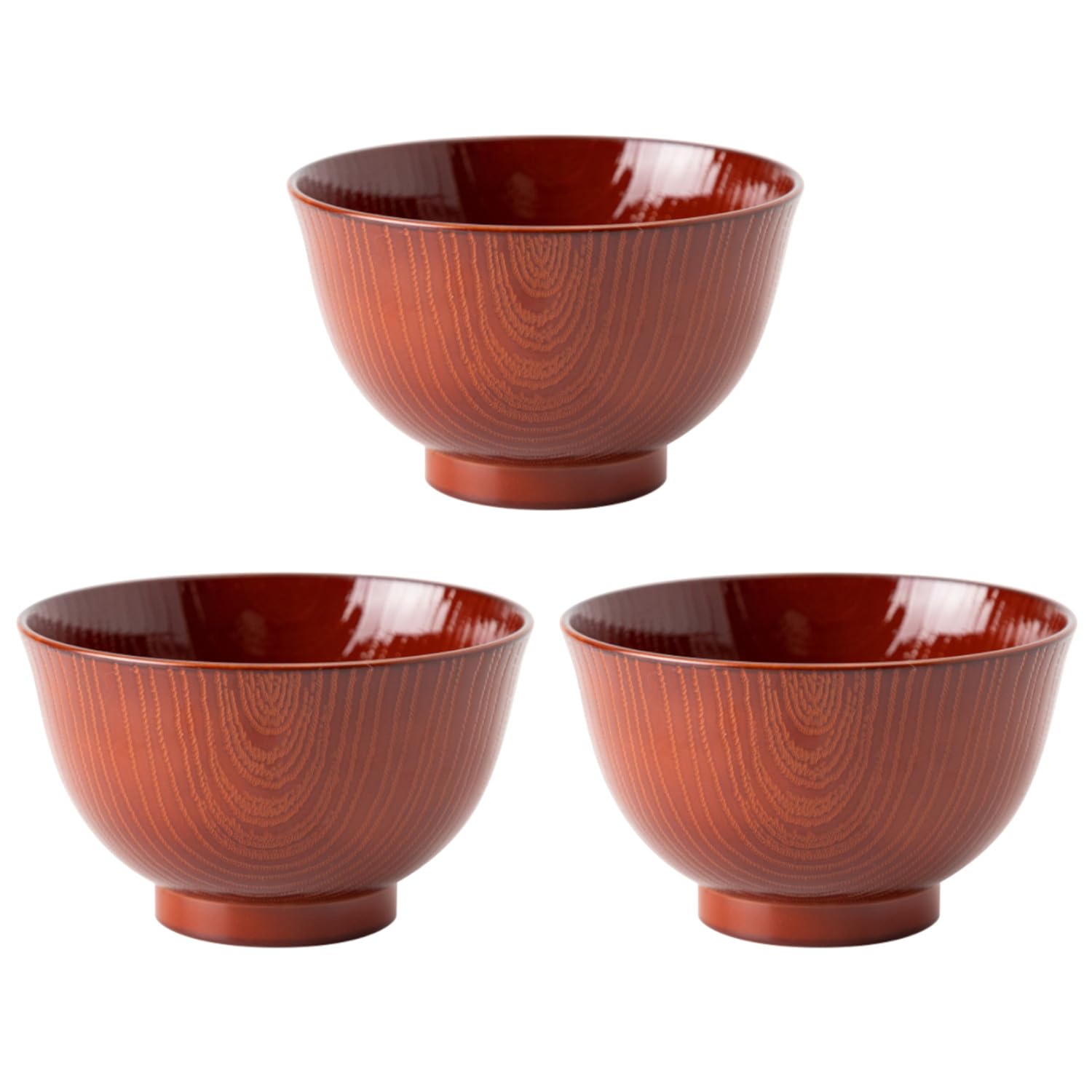 

Asahi Koyo Haban Набор посуды для посудомоечной машины и микроволновой печи Сделано в Миски, Zenkimeki, Киноварь, 3, Безопасно, Япония, AZ23-09 киноварь