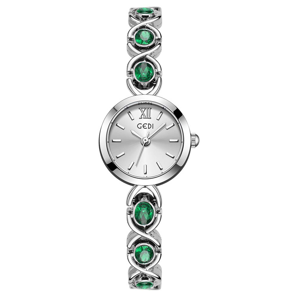 GEDI NEW Women's Quartz Watch Luxury Niche Design Bracelet Watch Exquisite Diamond-Studded Women's Watch Ladies Dress Gifts