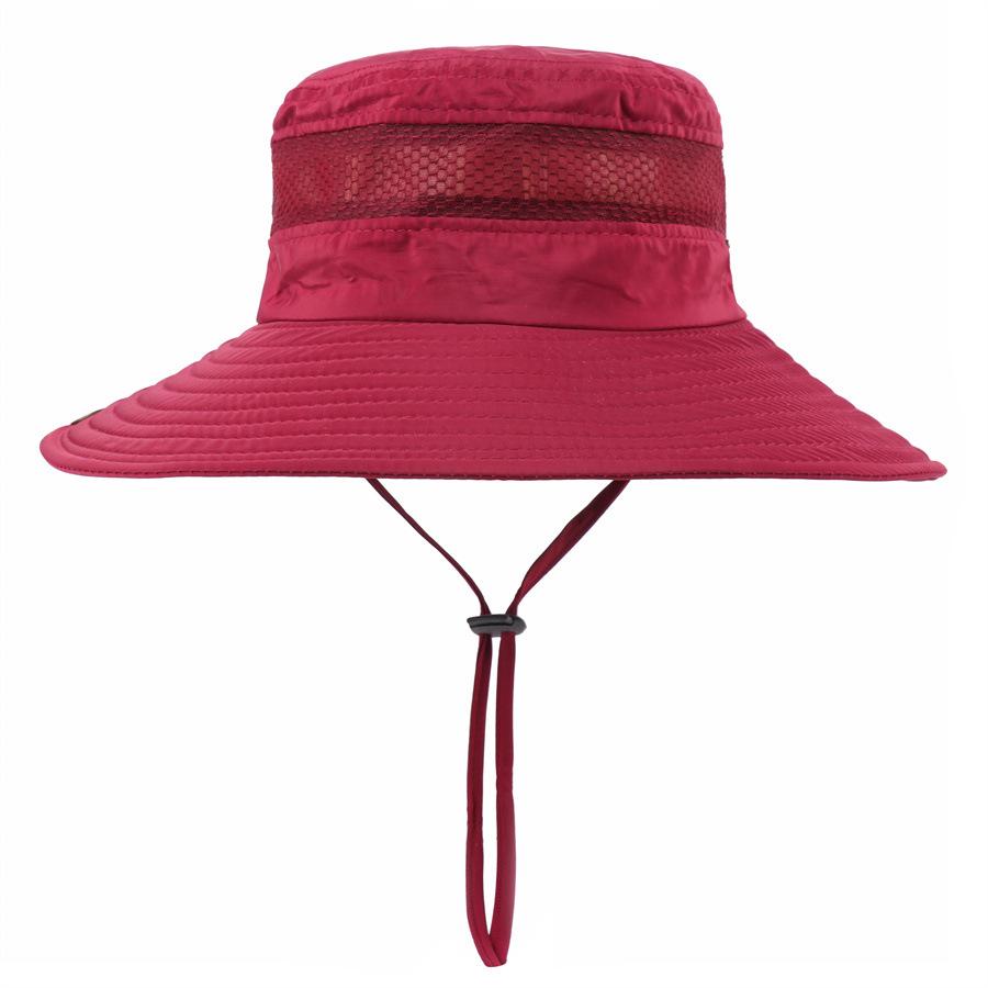 New men's and women's bucket hat big edge sun hat outdoor mountaineering sun protection fishing hat quick drying sun hat