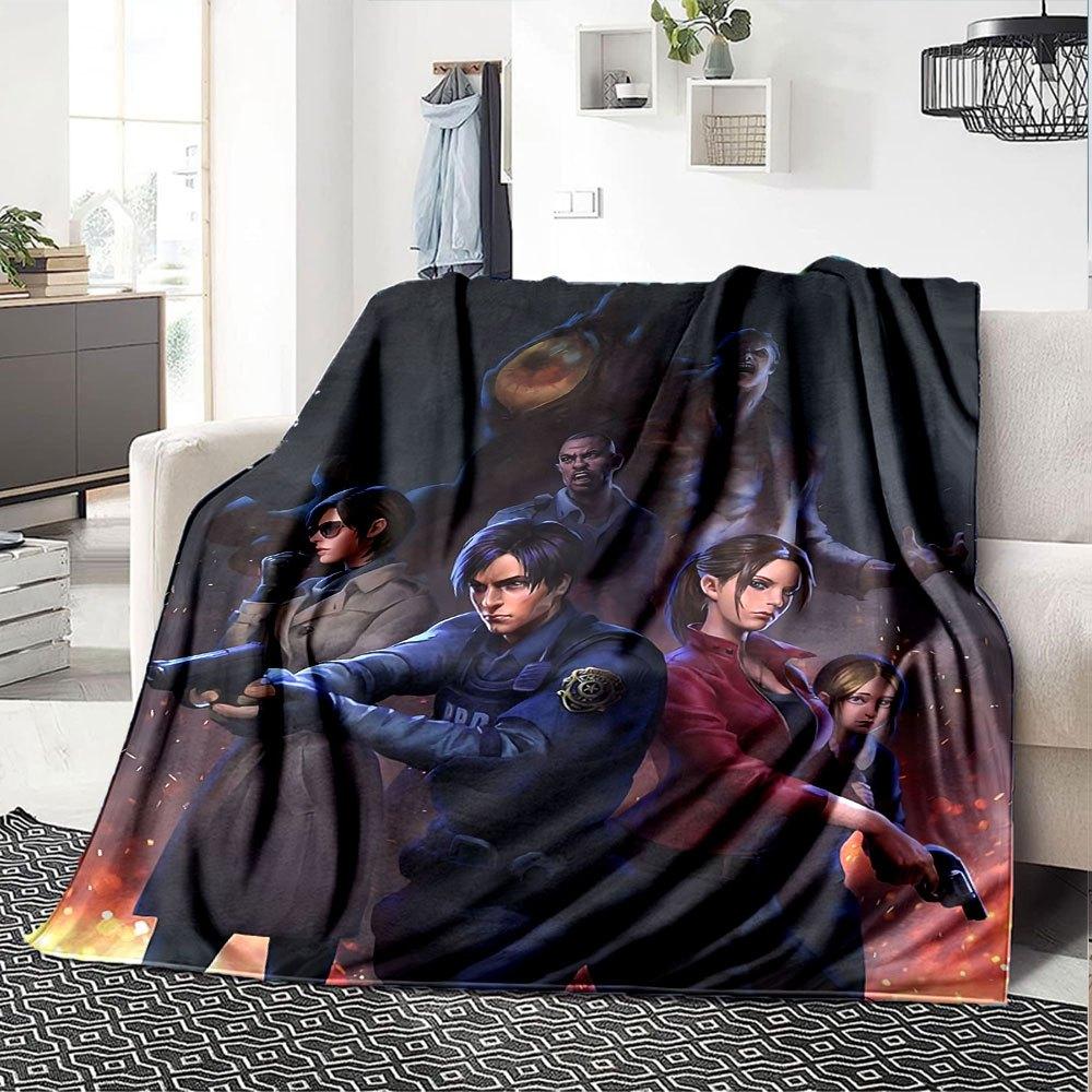 1pc Resident Evil 7 Blanket Soft Warm Throw for Home, Office, Travel All Season Cozy Bedding Gift, Office Cozy Accessory