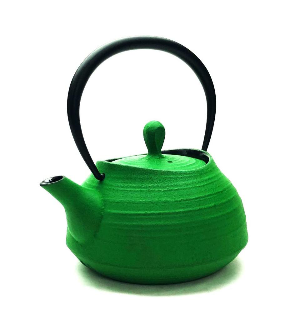 Nanbu Eisen Hakeme Gebürstete Grüne Teekanne, Design, 0,4L,