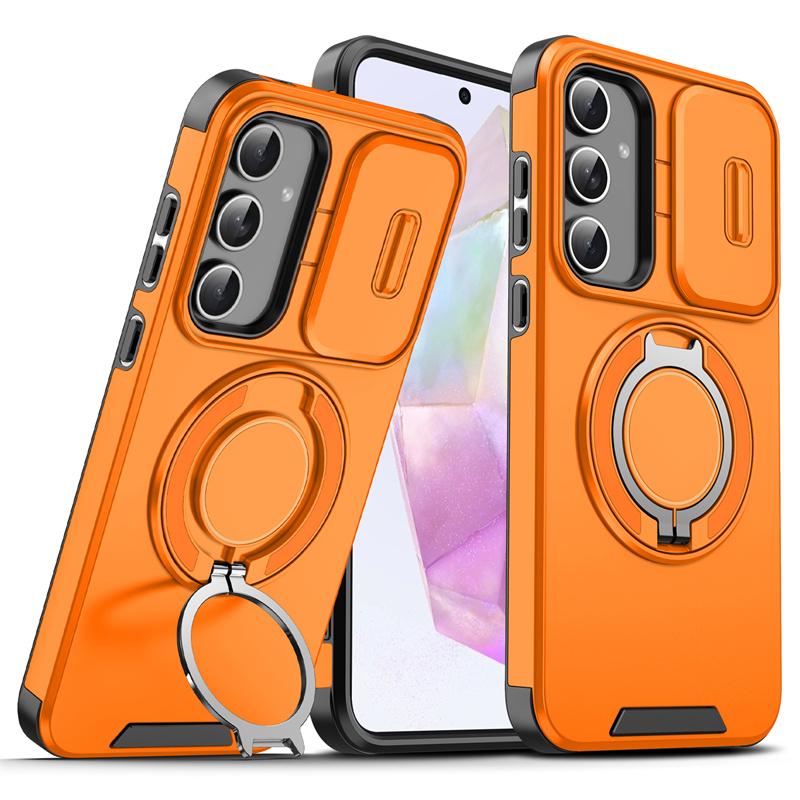 

Armor Case For Samsung Galaxy A35 A55 A25 A15 5G 4G Phone Cases Coque Magnetic Ring Holder Shockproof Camera Lens Protect Cover Galaxy A15 4G