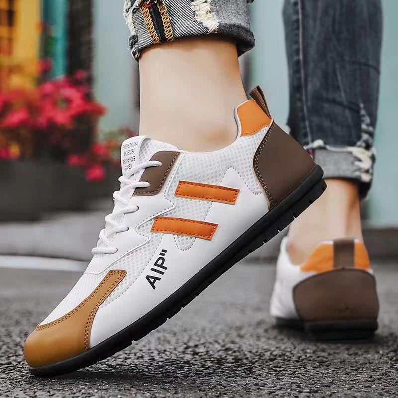 Mesh Men's Shoes Spring Breathable Casual Shoes Fashion Versatile Sports Shoes Soft-soled Doudou Shoes