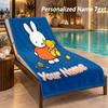 Miffy Custom Name Beach Towel Large Soft Towel for Indoor Bathroom Outdoor Beach