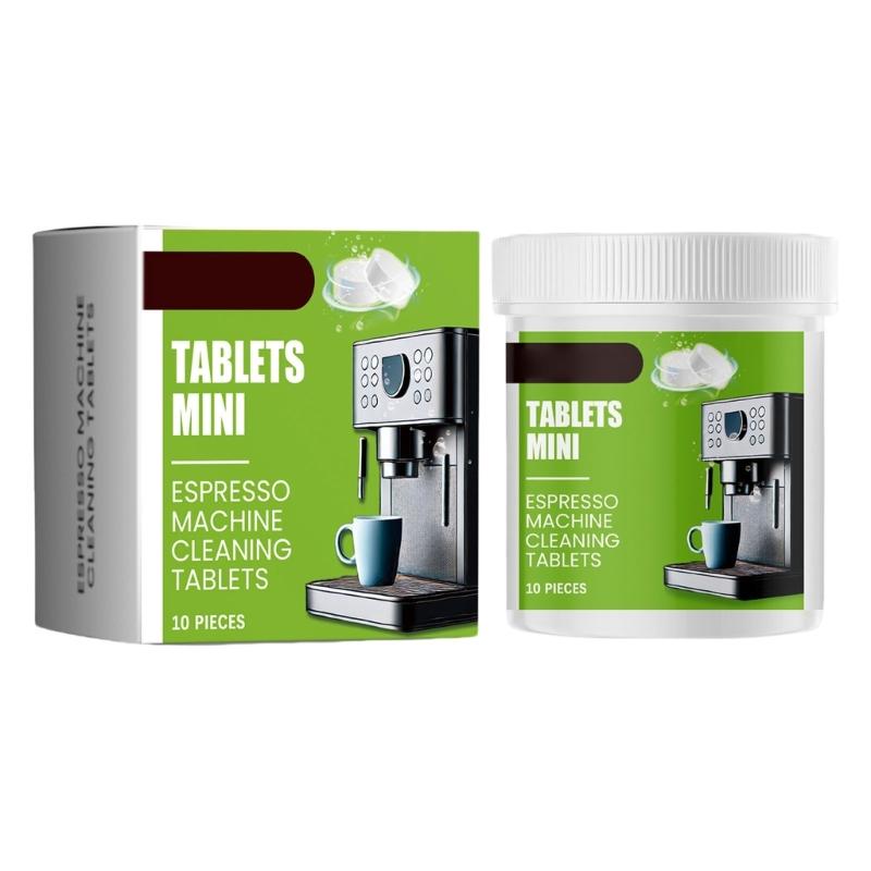 

10pcs Professional Coffee Machine Cleaning Tablets Oils Cleaner Deep Cleaning 99.9% Residues Extends Appliance Lifespans 1