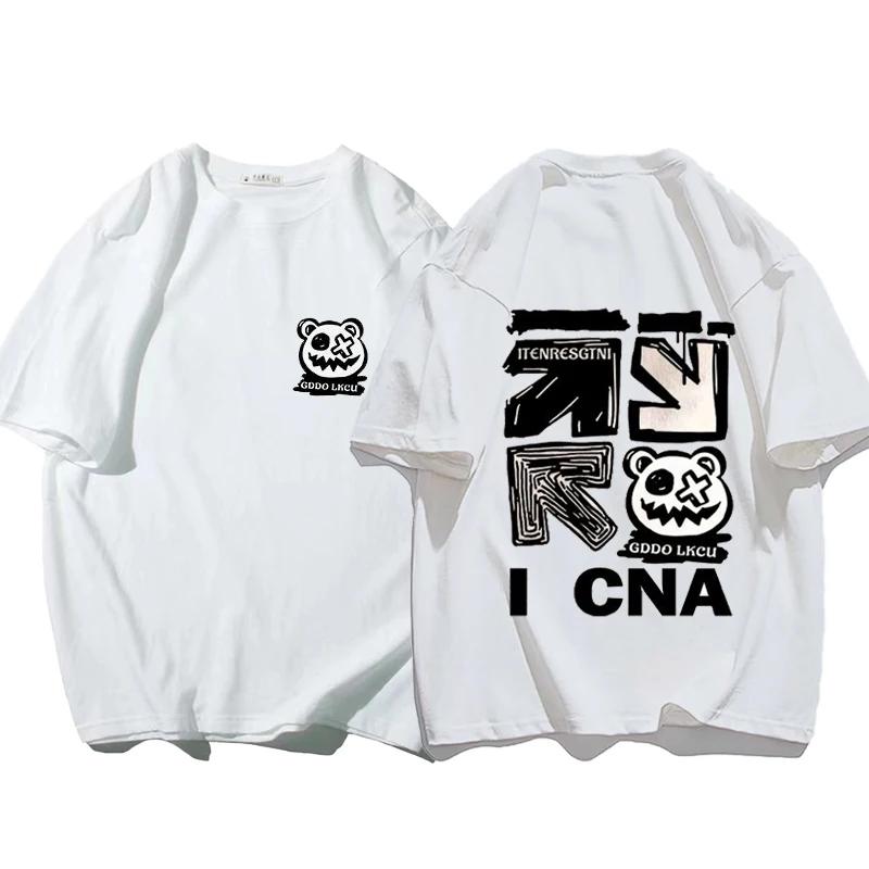 HIP HOP  pánská trička  off white  BAVLNA  Ležérní  High Street  tričko  t shirt men  anime tričko