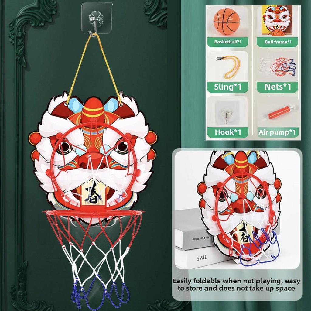Aro de baloncesto de pared ajustable para niños y niñas