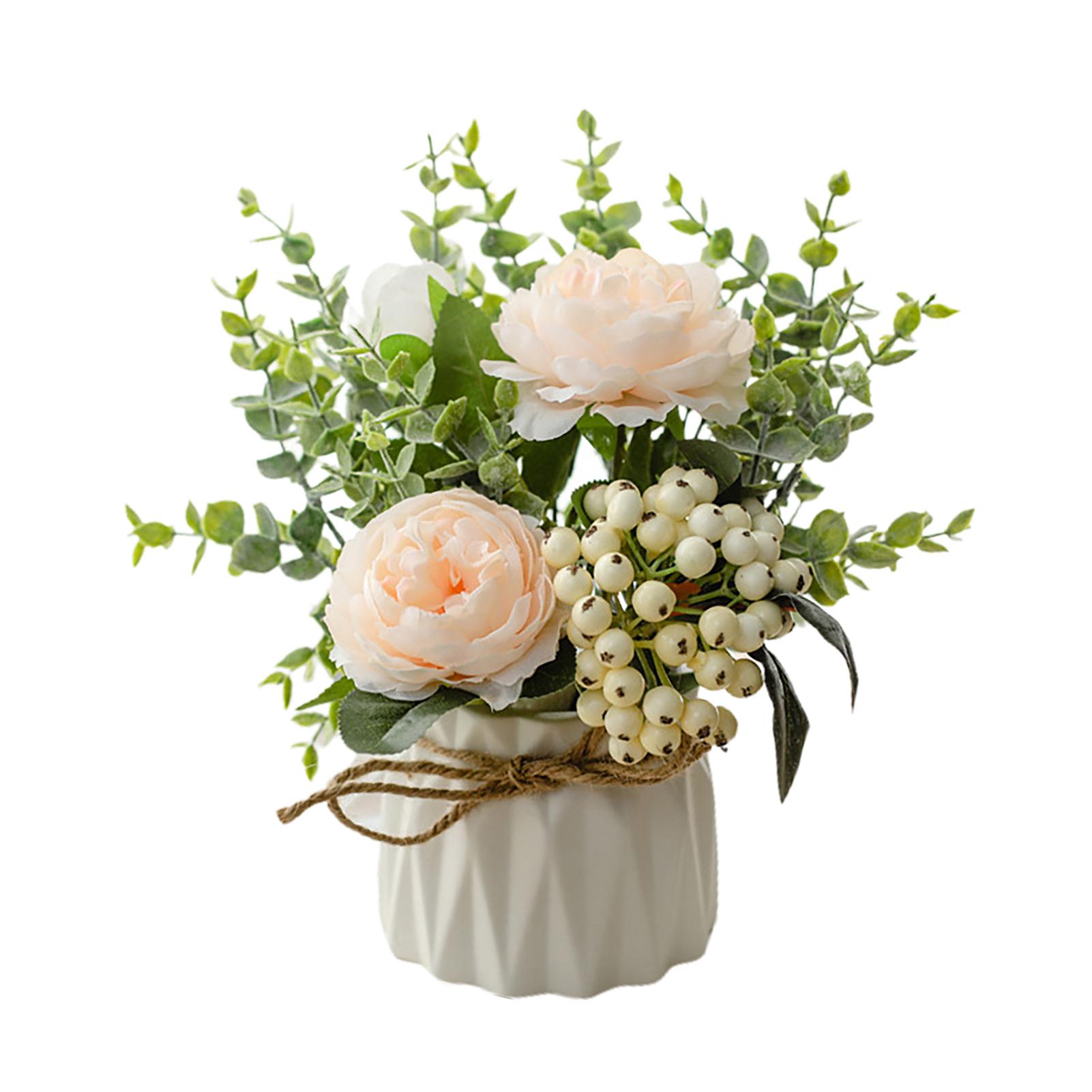 

Искусственная роза поддельный цветок бонсай горшечное растение садовая вечеринка реквизит настольный декор