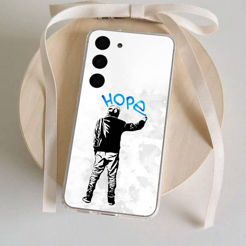 Graffiti Artist B-Banksy-S Phone Case Ultra Clear Phone Case For Samsung Galaxy A52 A12 A51 S21 Edge S22 S23 S24 S20LITE Plus