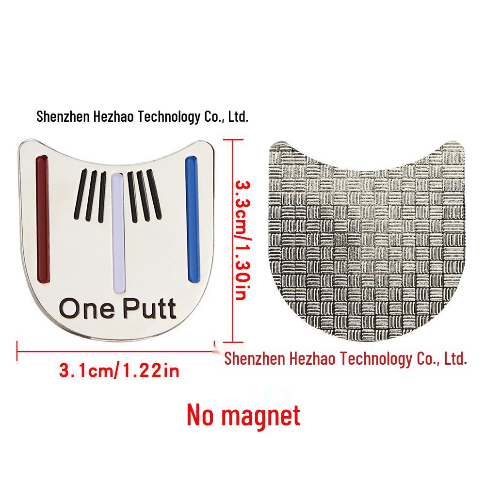 Clip de chapeau de golf avec marqueur de balle magnétique rond de 25 mm