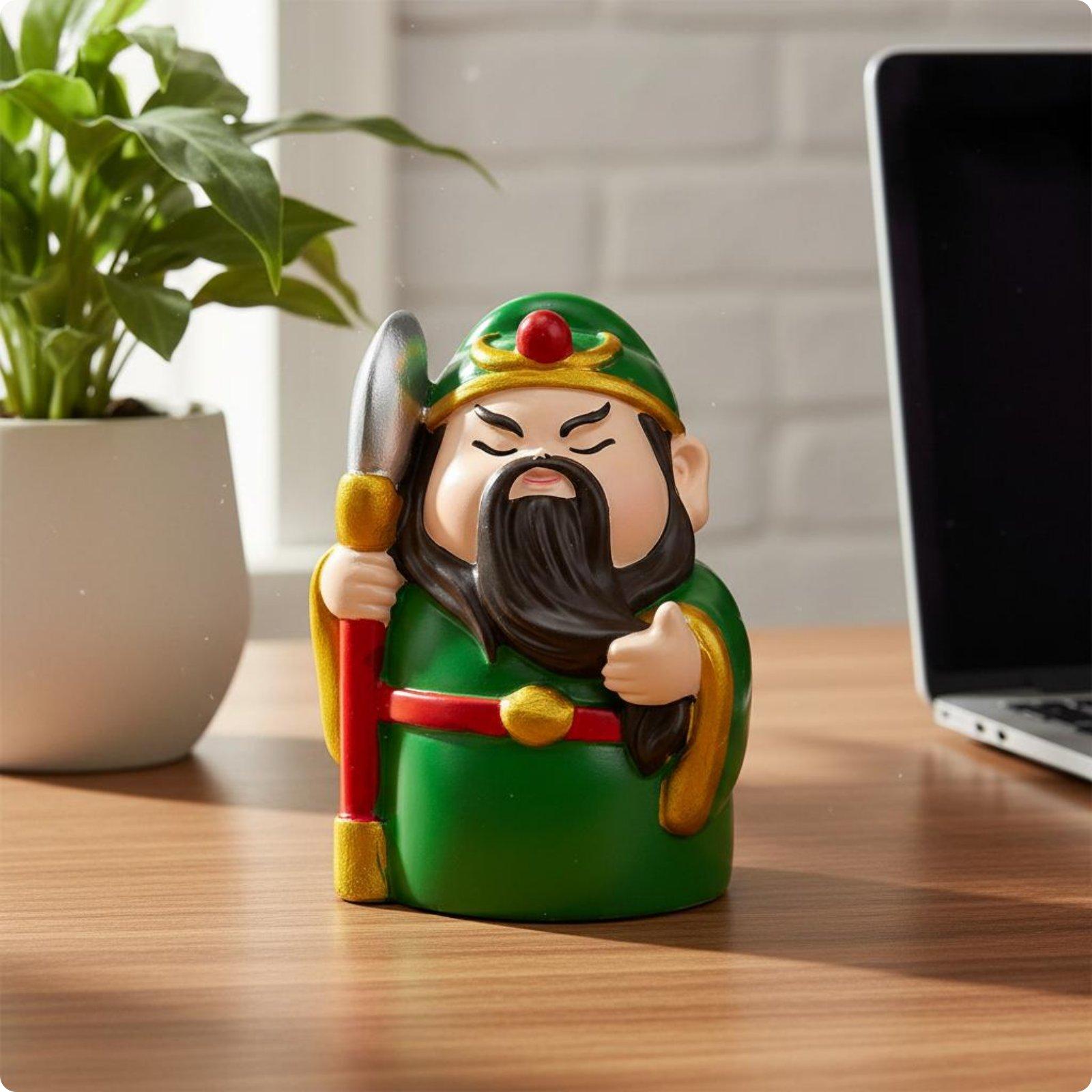 5 Pieces Prosperity Deity Figurine Cute God of Wealth Statue Auspicious God Figurine Desktop Decoration Home Decor Compact Size
