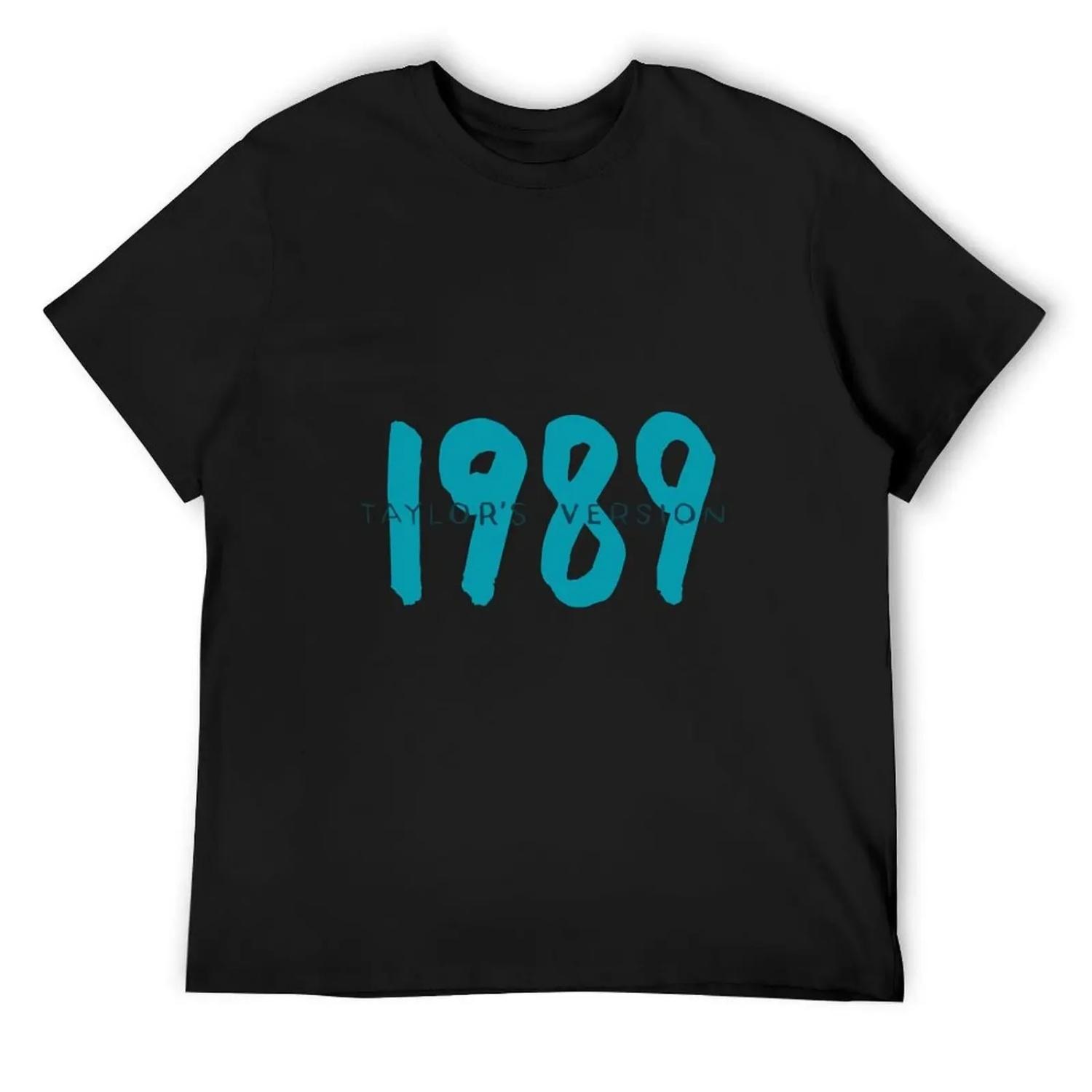 1989 TV logo T-Shirt plus sizes vintage clothes sublime mens cotton t shirts XXXXXL разноцветный