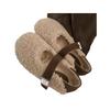 Lamb wool shoes women wear outside in winter autumn and winter new gentle fairy wind velvet warm cotton shoes flat Mary Jane shoes