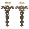 2pcs Antique Door Hinge Cabinet Wardrobe Butt Hinges Jewellery Case Decorative Hinge Vintage Furniture Hardware With Screw