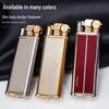 CHIEF Leader 316 Ultra-Thin Slim Metal Windproof Kerosene Lighter with Flint - High-End Men's Gift