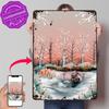 Magical Winter Poster Retro D Printed Metal Signs Customized Wall Hanging Gift for Bar Accessories Home Decor Living Room House