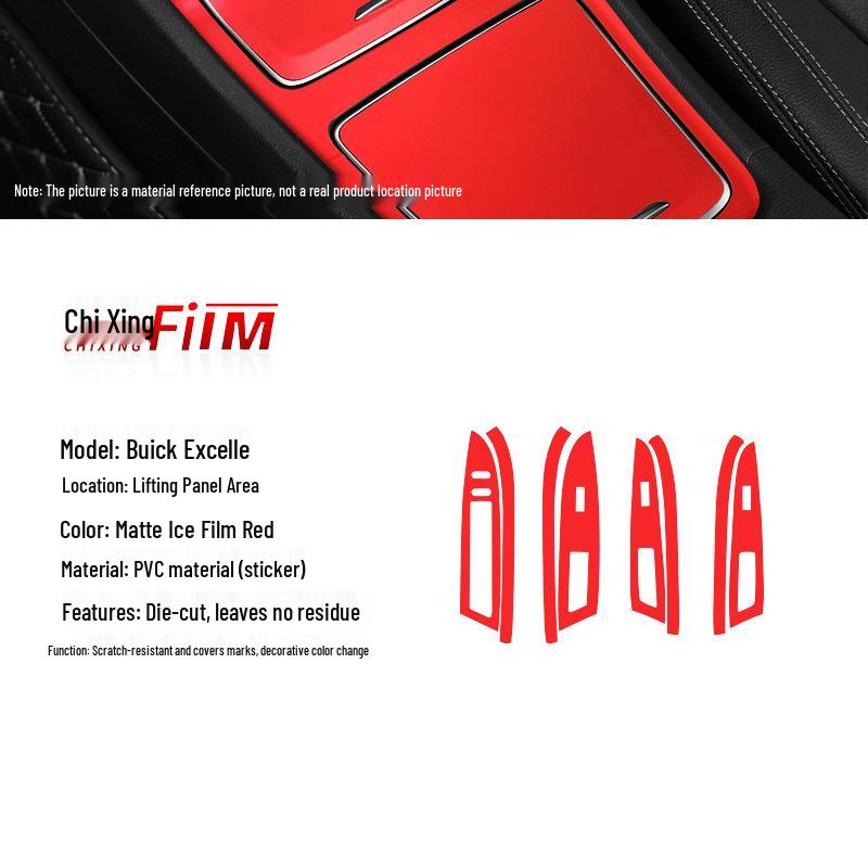 Buick Excelle 08-16 Interior Sticker & Window Lift Panel Trim Film