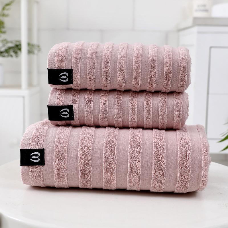 Premium 100% Cotton Towel Set: Soft, Thick Face, Bath, and Wash Towel Collection