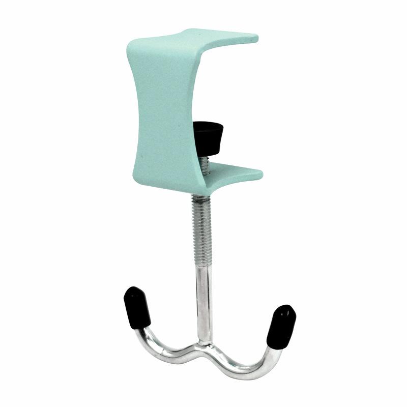 1PCS Multifunctional Double Hook School Bag Hook Desktop Detachable Mobile Bag Hanging Device Desk Side Bag Hook Punch-free Strong Bag Hook