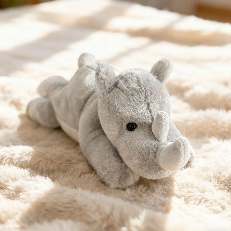 Entzückende Lässige Tier-Stofftiere - Krokodil Axolotl Nashorn Fennek-Fuchs Weiche Kuscheltiere Für Mädchen Jungen Zoo-Souvenirs 25cm