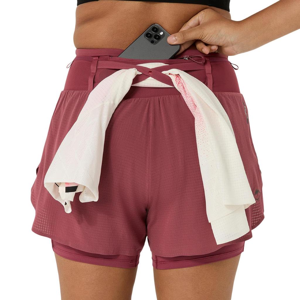 Running Wear FUJITRAIL ELITE SHORT 2012D485 600 M [ASICS] Women's (BRISKET RED)