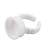 100pcs Disposable Glue Ring Pallet Holder for Eyelash Extension White Plastic Glue Pallet Tatto