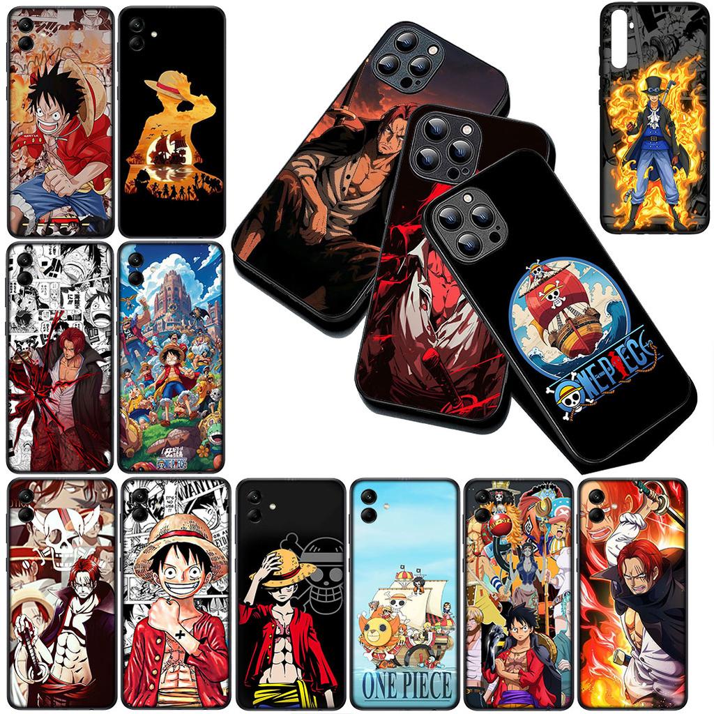 For Apple iPhone 16 14 15 Plus 11 Pro Max 16E ProMax + 16Plus 15+ 14+ Phone Cover Soft Case Shanks Red Hair One Pieces Luffy