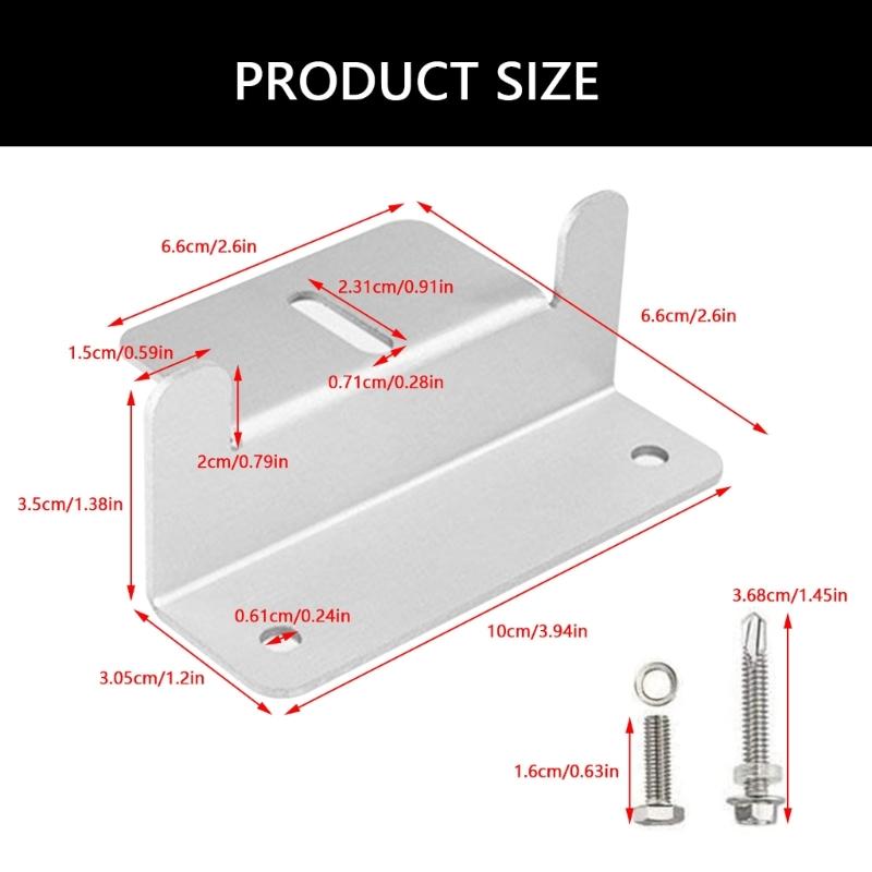 Multipurpose Sturdy Aluminum Alloy Solars Panel Brackets for Easy Installation on Campers Roofs and Boats Decks